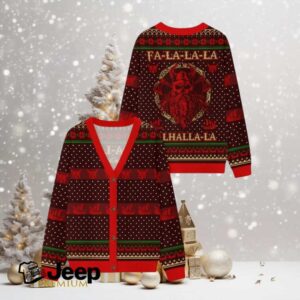 Norse Mythology Christmas Ugly Cardigan Sweaters
