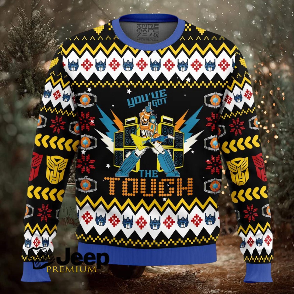 Optimus Prime You’ve Got The Touch Transformers Ugly Christmas Sweater Optimus Prime You’ve Got The Touch Transformers Ugly Christmas Sweater