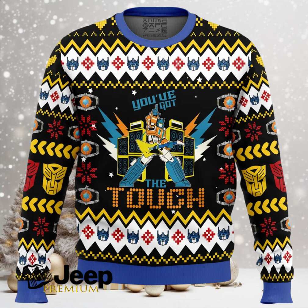 Optimus Prime You’ve Got The Touch Transformers Ugly Christmas Sweater Optimus Prime You’ve Got The Touch Transformers Ugly Christmas Sweater