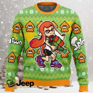 Inkling Splatoon Ugly Christmas Sweater