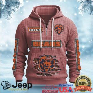 Personalized Chicago Bears Ripped Design Hoodie