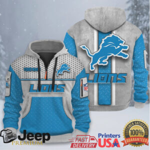 Personalized Detroit Lions 3D All Over Print Zip Hoodie