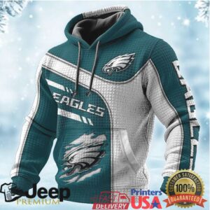 Philadelphia Eagles Men's Authentic Team Quarter Zip Hoodie