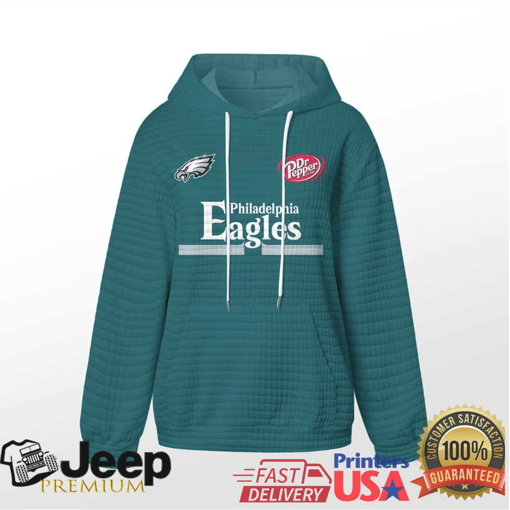 Philadelphia Eagles Official NFL Dr.Pepper Waffle Hoodie Philadelphia Eagles Official NFL Dr.Pepper Waffle Hoodie