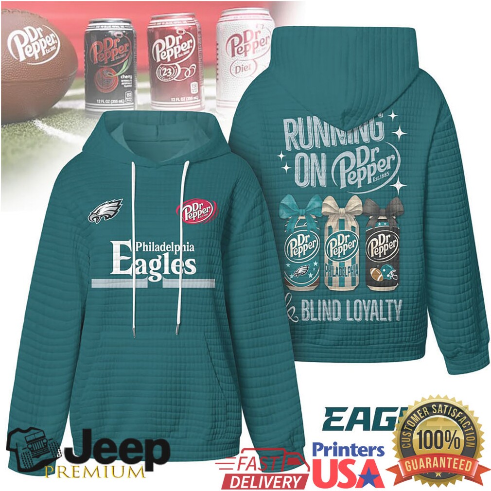 Philadelphia Eagles Official NFL Dr.Pepper Waffle Hoodie Philadelphia Eagles Official NFL Dr.Pepper Waffle Hoodie