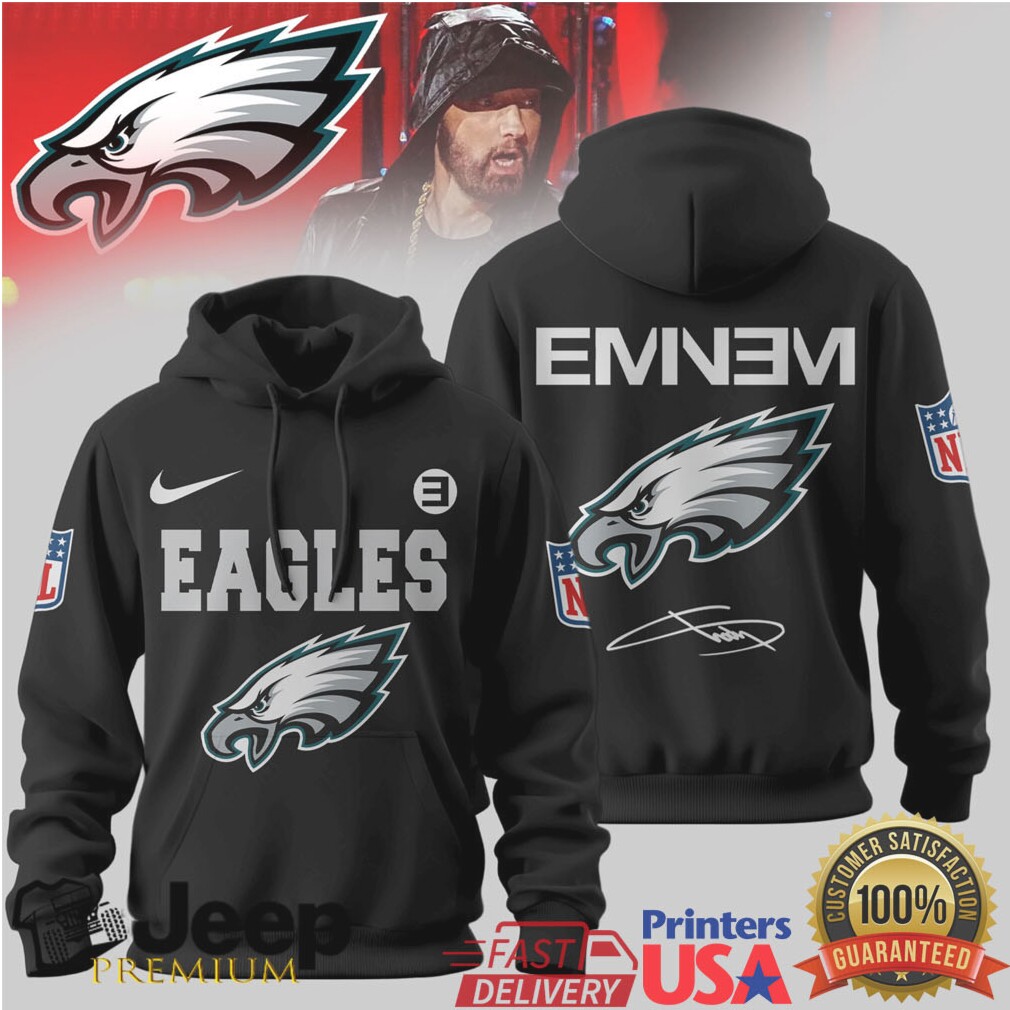 Philadelphia Eagles Official NFL Eminem Hoodie Philadelphia Eagles Official NFL Eminem Hoodie