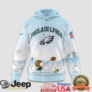 Philadelphia Eagles Official NFL Peanuts Snow Day Hoodie
