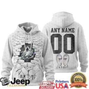 Philadelphia Eagles Official NFL Pink Floyd 3D Hoodie