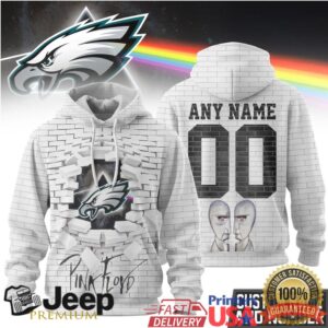 Philadelphia Eagles Official NFL Pink Floyd 3D Hoodie