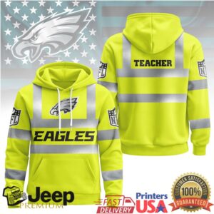 Philadelphia Eagles Official NFL Teacher Safety Hi Vis Hoodie