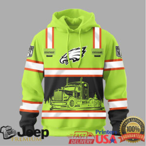 Philadelphia Eagles Official NFL Truck Driver Hoodie