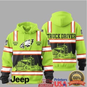 Philadelphia Eagles Official NFL Truck Driver Hoodie