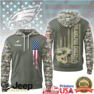 Philadelphia Eagles Official NFL Veteran Camo Hoodie Limited Edition