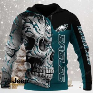 Philadelphia Eagles Skull Fury NFL Hoodie