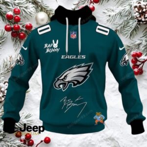 Philadelphia Eagles x Bad Bunny Super Bowl 2026 NFL Hoodie