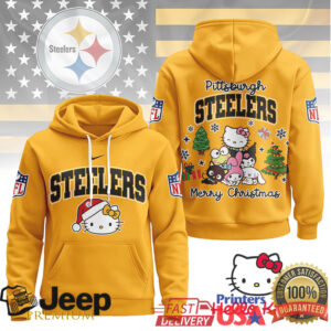 Pittsburgh Steelers Official NFL Hello Kitty Christmas 3D Hoodie