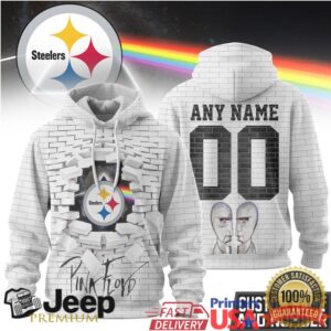 Pittsburgh Steelers Official NFL Pink Floyd 3D Hoodie