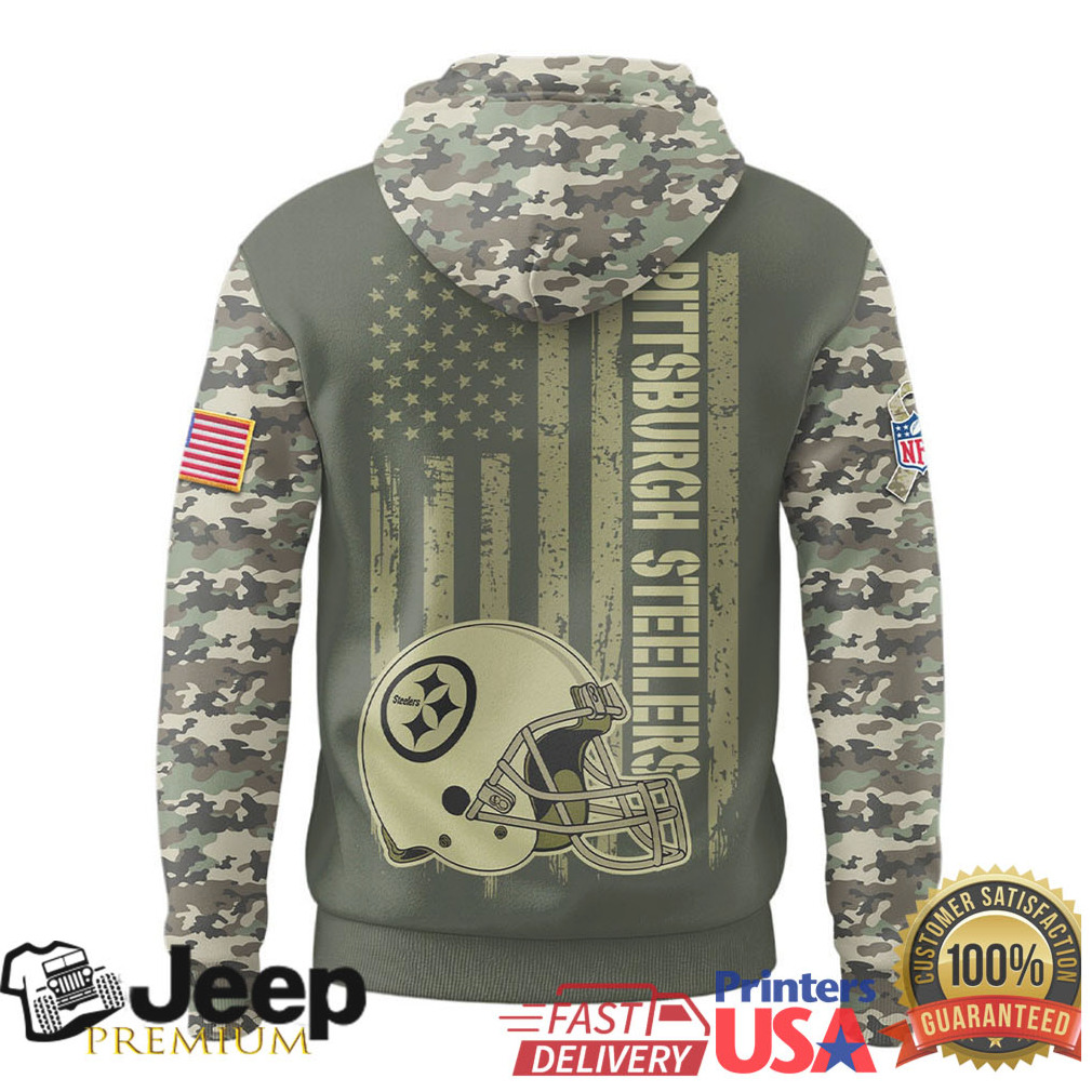 Pittsburgh Steelers Official NFL Veteran Camo Hoodie Limited Edition Pittsburgh Steelers Official NFL Veteran Camo Hoodie Limited Edition