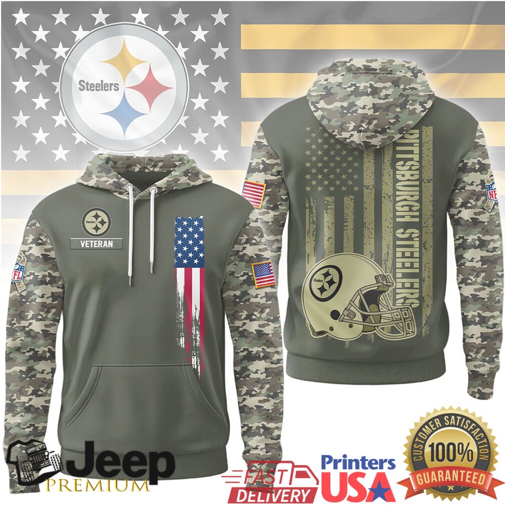 Pittsburgh Steelers Official NFL Veteran Camo Hoodie Limited Edition Pittsburgh Steelers Official NFL Veteran Camo Hoodie Limited Edition