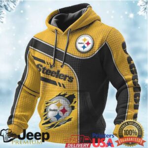 Pittsburgh Steelers Two Tone Black & Gold Fan Hoodie