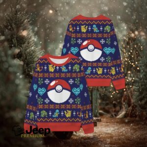 Pokemon Christmas Ball Ugly Sweatshirts
