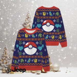 Pokemon Christmas Ball Ugly Sweatshirts