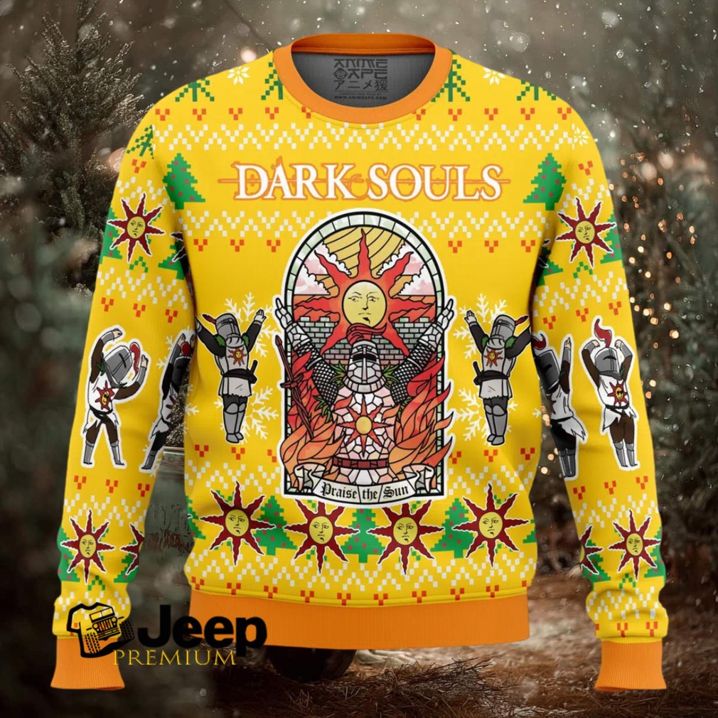 Praise The Sun Dark Souls Ugly Christmas Sweater Praise The Sun Dark Souls Ugly Christmas Sweater