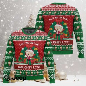 “Put Me On The Naughty List” Stewie Family Guy Ugly Christmas Sweater “Put Me On The Naughty List” Stewie Family Guy Ugly Christmas Sweater