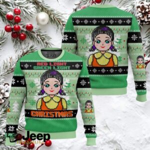 Red & Green Light Squid Game Ugly Christmas Sweater
