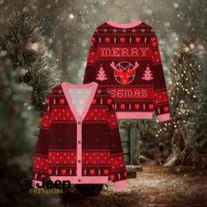 Reindeer Christmas Ugly Cardigan Sweaters