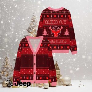 Reindeer Christmas Ugly Cardigan Sweaters