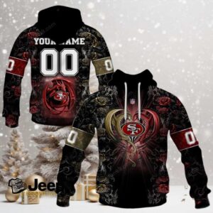 San Francisco 49ers NFL Rose Dragon Custom Name
