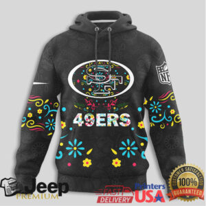 San Francisco 49ers Official NFL Dia de los Muertos Limited Editions Hoodie