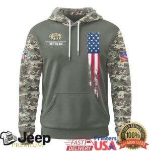San Francisco 49ers Official NFL Veteran Camo Hoodie Limited Edition