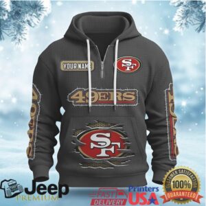 San Francisco 49ers themed customizable hoodies
