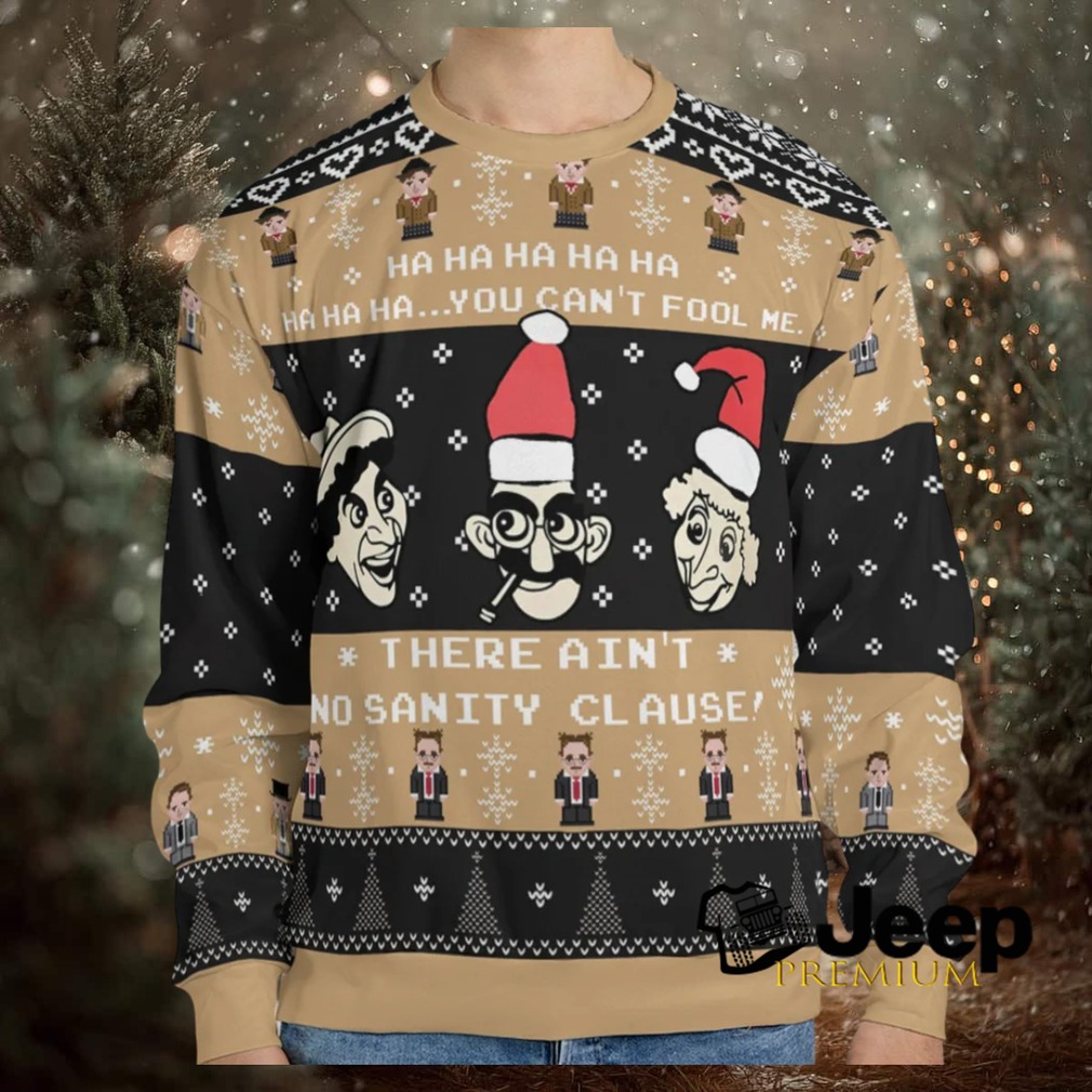 Sanity Clause The Marx Brothers Ugly Christmas Sweatshirt Sanity Clause The Marx Brothers Ugly Christmas Sweatshirt