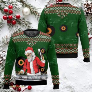Santa Claus DJ Ugly Christmas Sweater