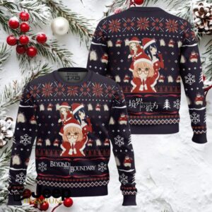 Santa Girls Beyond The Boundary Ugly Christmas Sweater