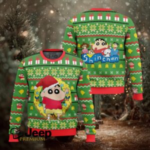 Santa Shinnosuke Crayon Shin chan Ugly Christmas Sweater