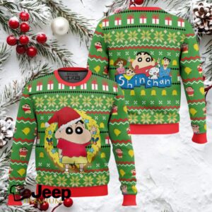Santa Shinnosuke Crayon Shin chan Ugly Christmas Sweater