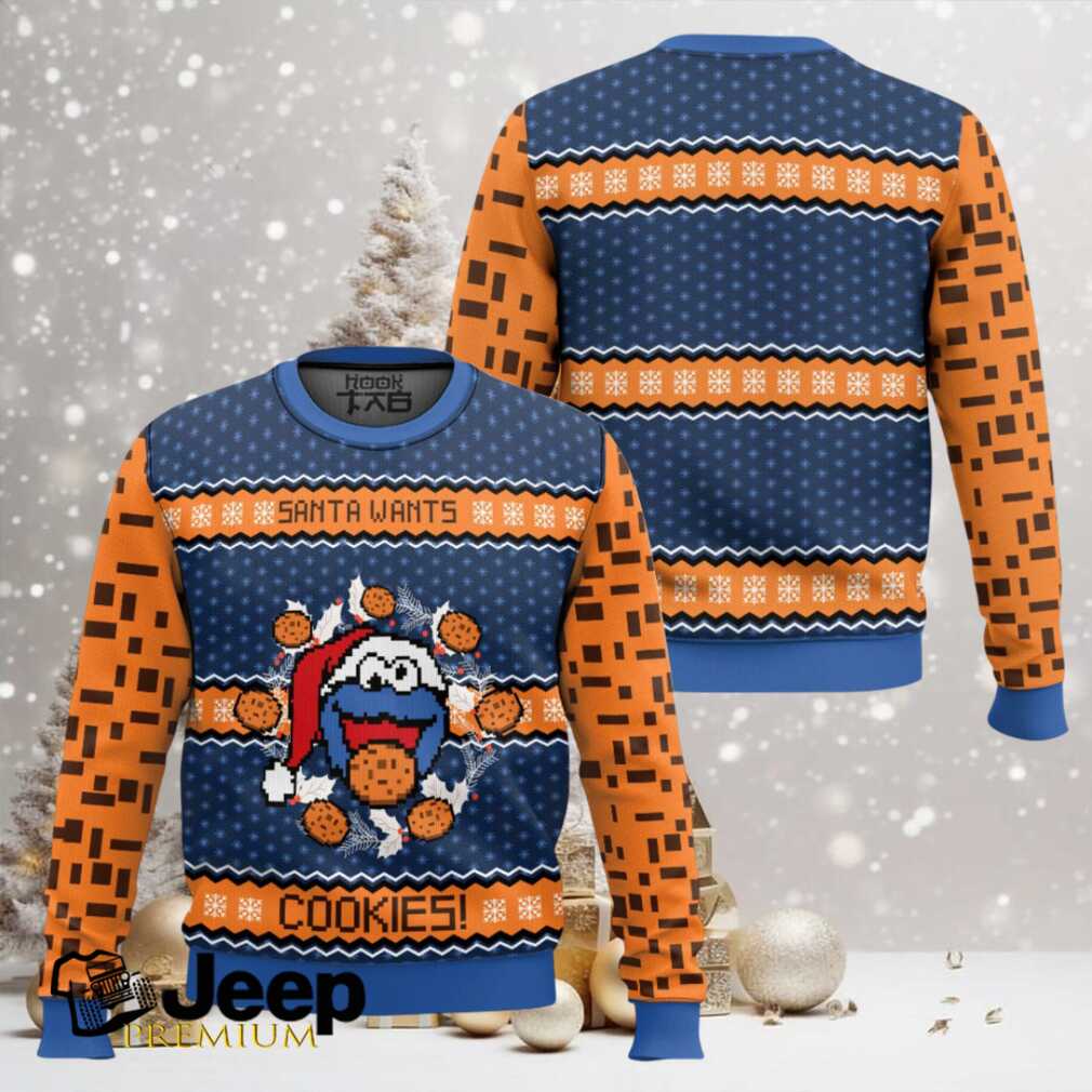 Santa Wants Cookies The Muppet Show Ugly Christmas Sweater Santa Wants Cookies The Muppet Show Ugly Christmas Sweater