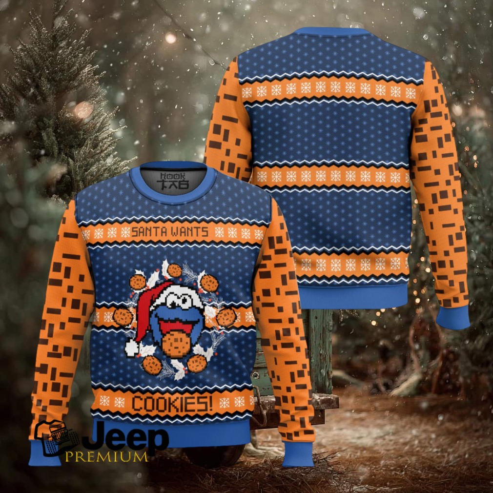 Santa Wants Cookies The Muppet Show Ugly Christmas Sweater Santa Wants Cookies The Muppet Show Ugly Christmas Sweater