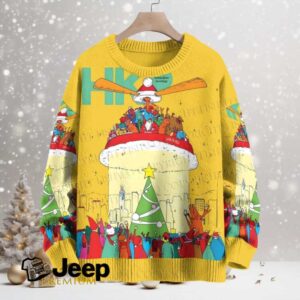 Santacopter Christmas Printed Crew Neck Sweater
