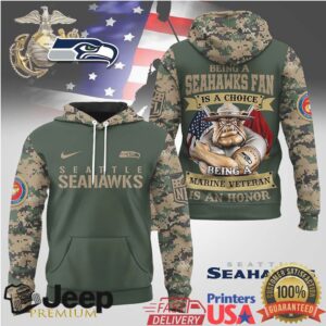 Seattle Seahawks Official NFL Marine Veteran Hoodie