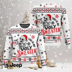 Skeleton This Is My Ugly Christmas Sweater