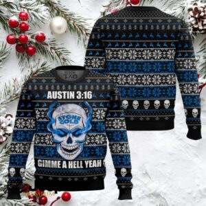 Stone Cold Austin 316 WWE Ugly Christmas Sweater
