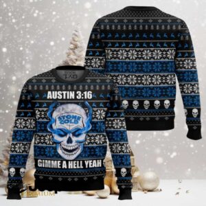 Stone Cold Austin 316 WWE Ugly Christmas Sweater