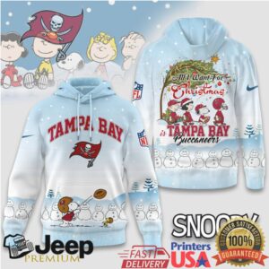 Tampa Bay Buccaneers Official NFL Peanuts Snow Day Hoodie