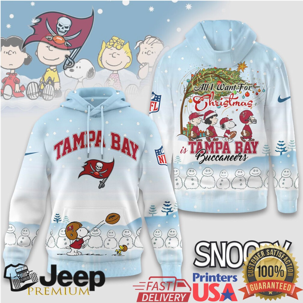 Tampa Bay Buccaneers Official NFL Peanuts Snow Day Hoodie Tampa Bay Buccaneers Official NFL Peanuts Snow Day Hoodie