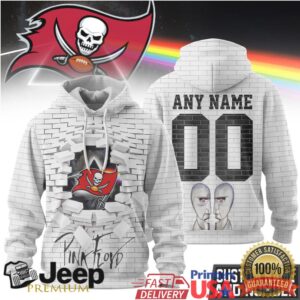 Tampa Bay Buccaneers Official NFL Pink Floyd 3D Hoodie